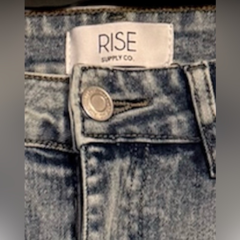 Rise Supply Women's Light Blue Straight Flare Jeans - Picture 4 of 4
